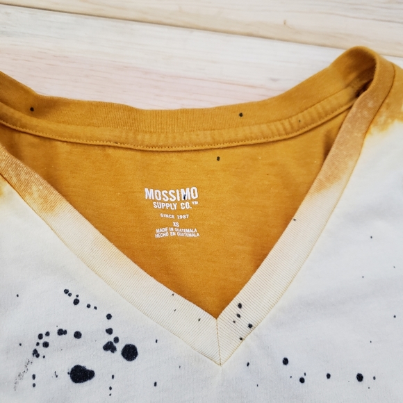 Unique and upcycled acid washed Merona V-neck - Picture 2 of 3